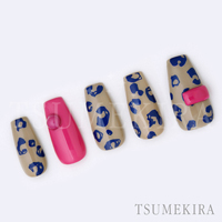 [公式限定] MEGU NAIL プロデュース MEGUレオパード BLUE(ブルー)