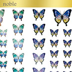 【noble】Elina プロデュース1 Metallic butterfly2(ジェル専用)(蝶)