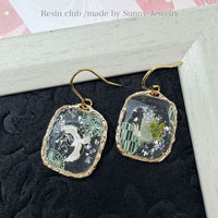 【レジンクラブ】鶴亀と和柄