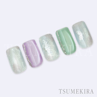 [公式限定] honchan プロデュース Butterfly motif silver (ジェル専用)(バタフライ モチーフ シルバー)