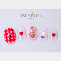 ネイリスト神宮麻実 プロデュース10 メタリックメッセージ ピンク ネイルシール