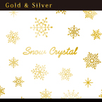 Snow Crystal(スノークリスタル)　ゴールド(ジェル専用)ネイルシール