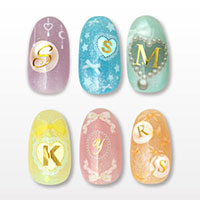 アルファベットイニシャル シール　ゴールド(A〜Z)　　1枚1文字