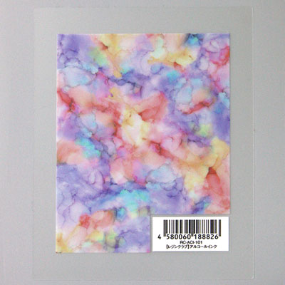 ネイルシール ツメキラ レジンシール レジンクラブ レジンクラブ アルコールインク 両面