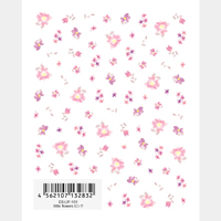 【ツメキラエス】little flowers ピンク ネイルシール