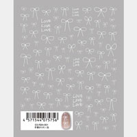 【es】手書きリボン 白