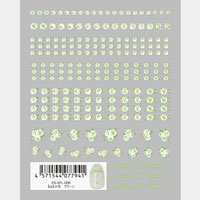 [先行発売]【es】小花　グリーン