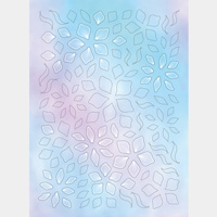 【オーロラホロ】オーロラフィルムシール aurora flower(Supervised by ROZABELLA Eri )