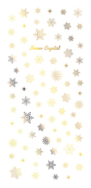 Snow Crystal(スノークリスタル)　ゴールド(ジェル専用)ネイルシール