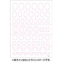 羽深有紀プロデュース2 ツメキラ PLAIN SHEET(プレインシート) マル(丸)